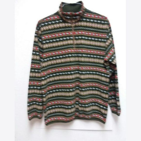 Vintage Tommy Hilfiger 1/4 Zip Pullover, 87% Polyester 13% Cotton, Medium - Picture 4 of 5